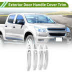 Exterior Door Handle Cover Trim for Chevrolet Colorado (2023–2024) Silver Tone ABS