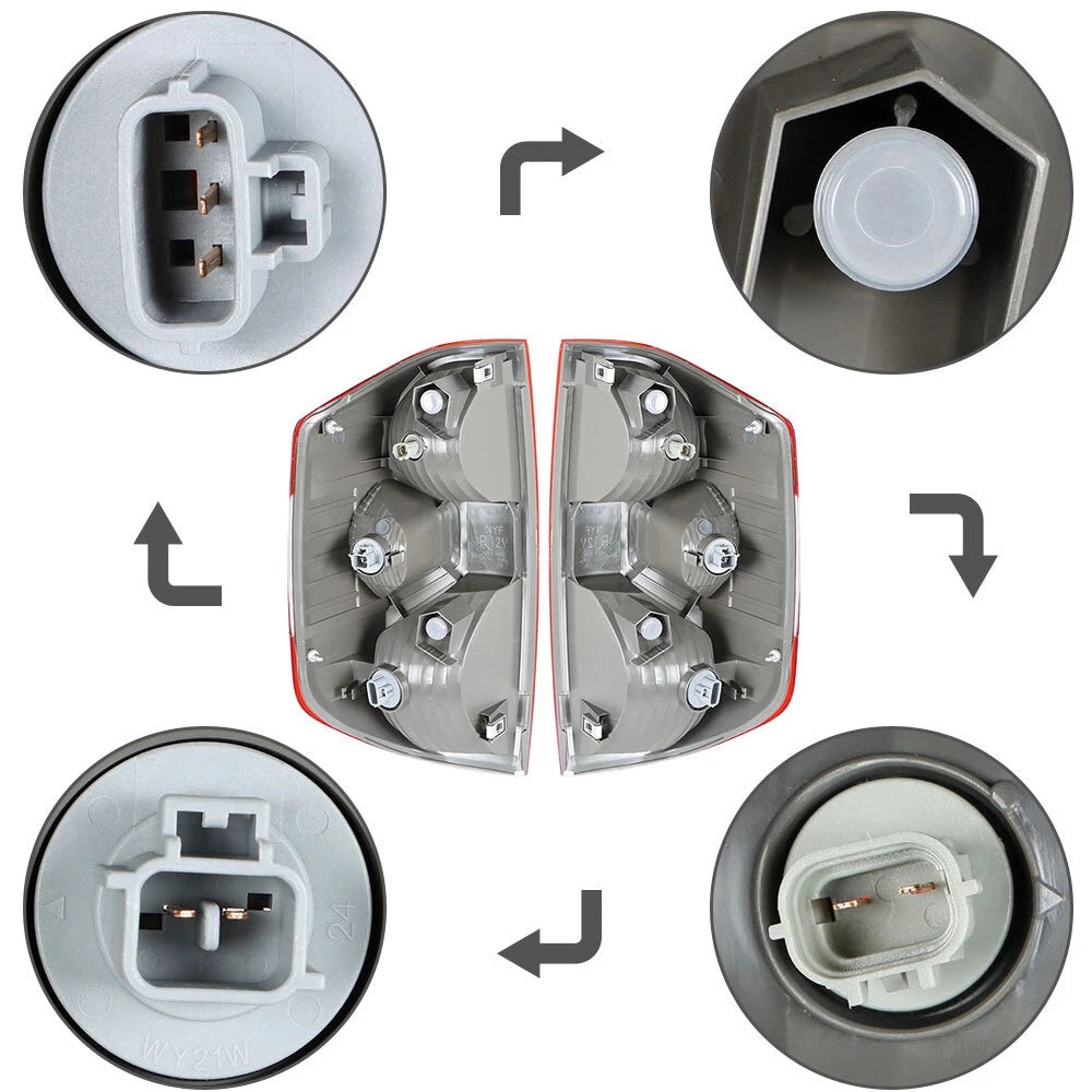 Set of 2 Tail Light Assemblies for Toyota Tundra (2014–2015)