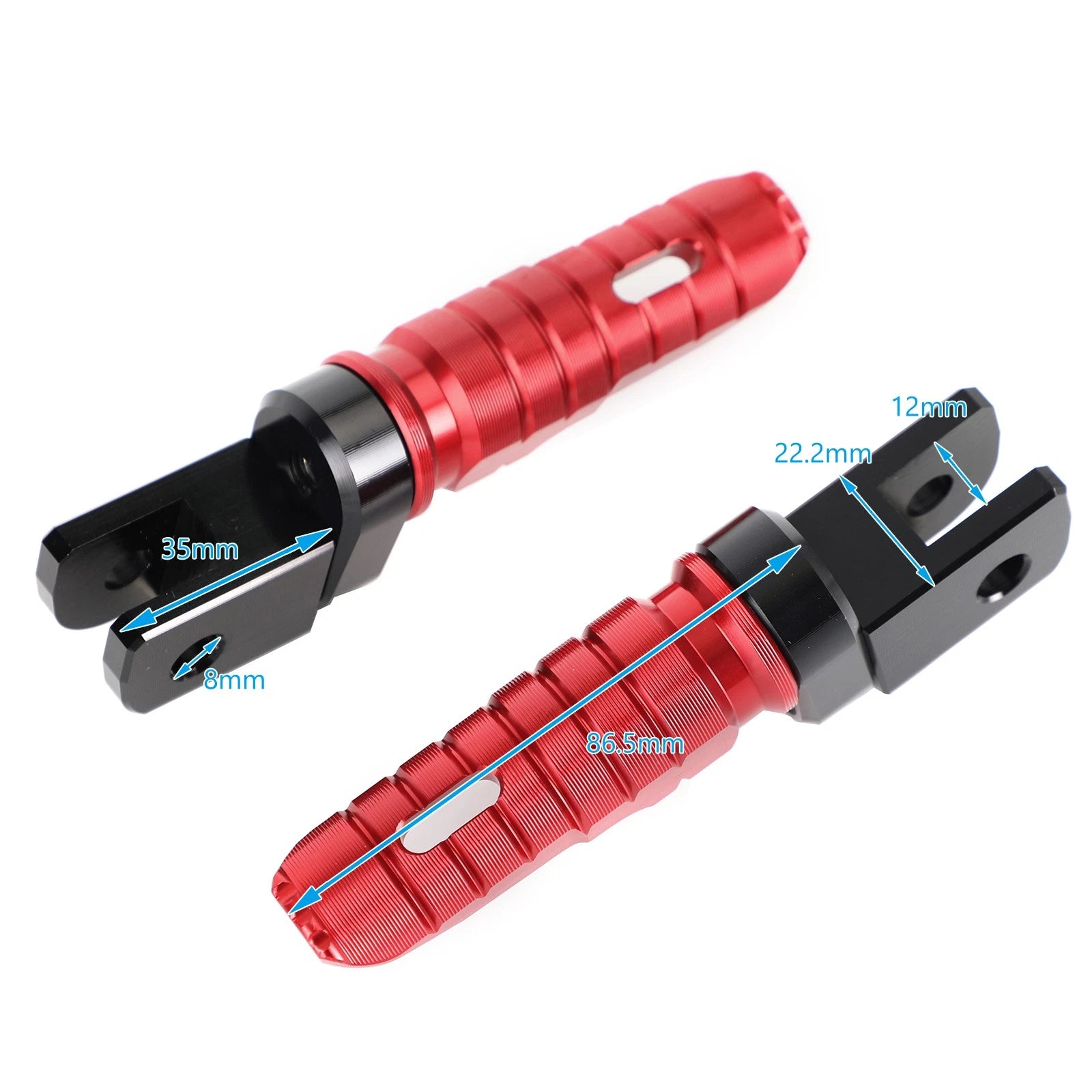 Front Footrests Foot Pegs for Triumph Street Triple 765/Daytona 675 (2017–2023)
