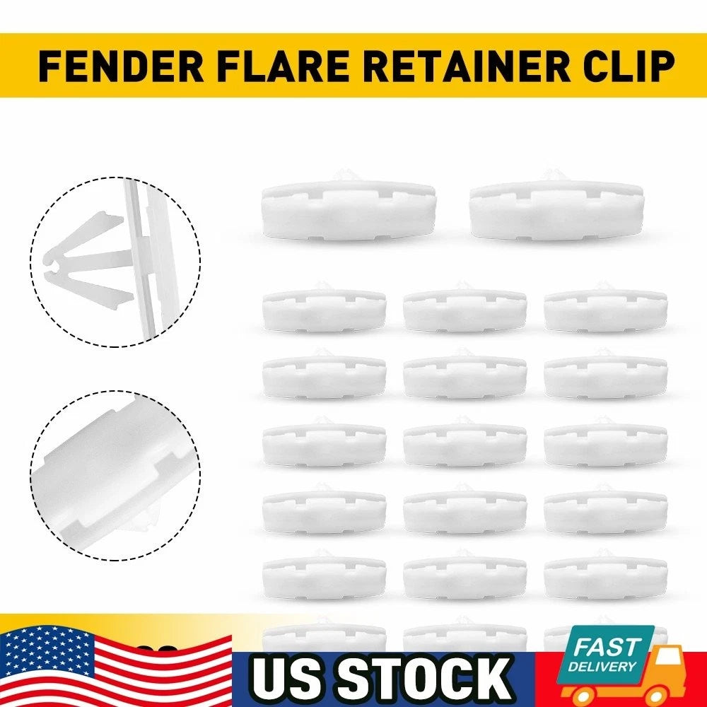20pcs Fender Flare Retainer Clips for Jeep Wrangler JL (2018–2020) Gladiator