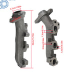 Left Exhaust Manifold with Gasket Kit for Dodge Ram 1500 (2002–2008)