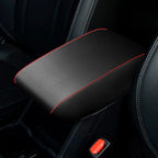 Console Lid Armrest Cover for Subaru Forester (2019–2024) Red Stitch