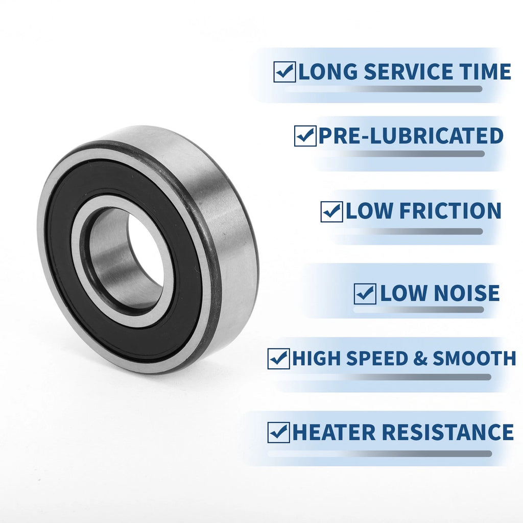Deep Groove Ball Bearing 6204VV for Scooter Skateboard Wheel (20x47x14mm)