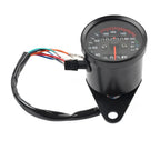 Mini Speedometer Odometer Gauge w/ Indicator Light for Motorcycle (12V)