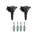 Set of 2 Ignition Coils & 4 NGK Spark Plugs for Kia Optima, Sonata (2011–2016)