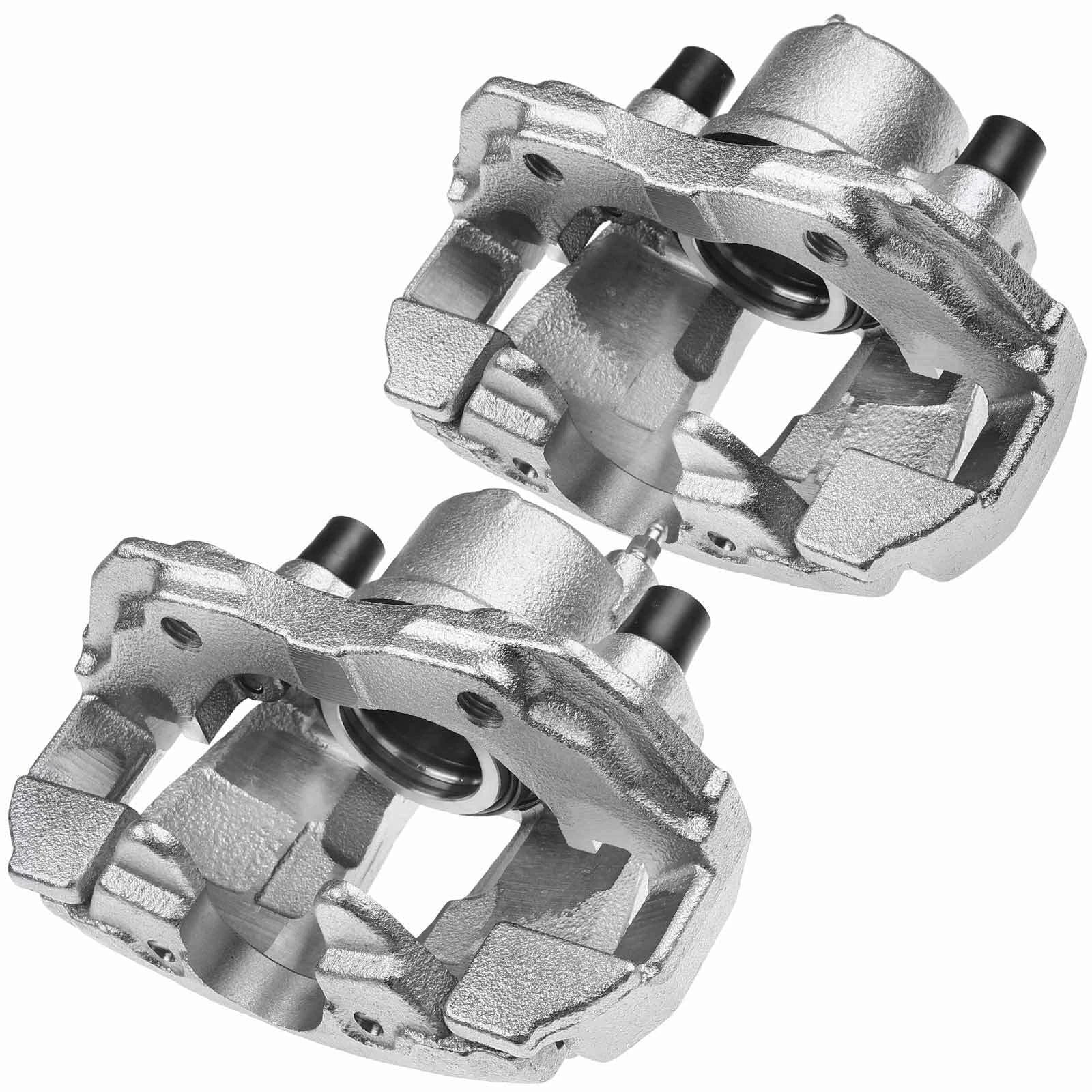Pair Front Disc Brake Calipers with Brackets for Ford Escape C-Max Focus (2013-2019)