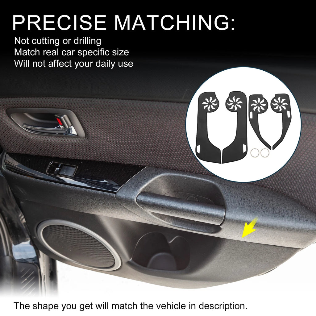 Set of 4 Car Door Leather Anti Kick Pad Stickers for Mercedes-Benz C Class (2011)