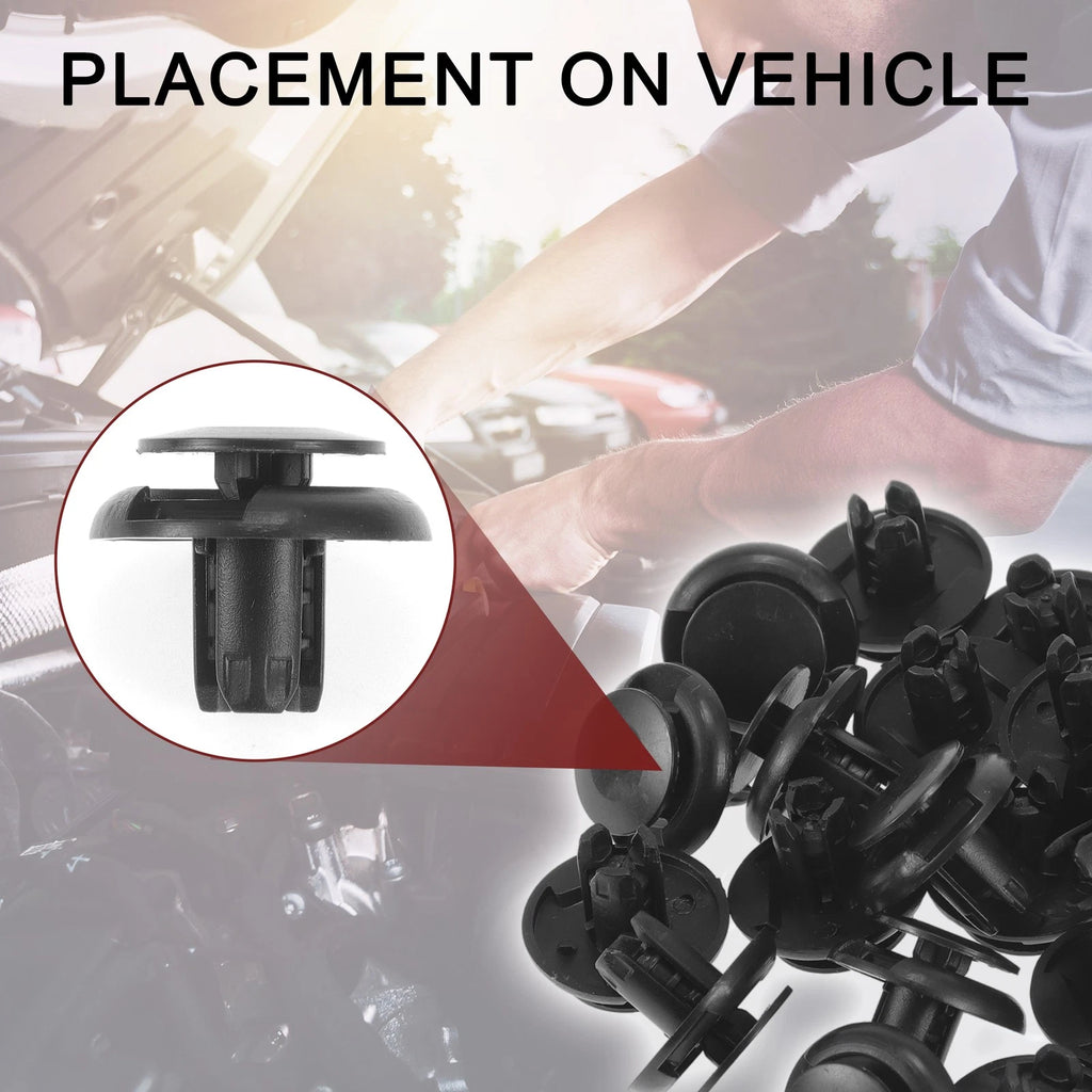 25 Pcs Front Fender Skirt Clip for Honda Civic (2013–2021) & Honda Fit (2015–2021)