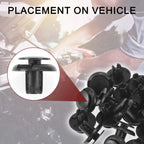 25 Pcs Front Fender Skirt Clip for Honda Civic (2013–2021) & Honda Fit (2015–2021)