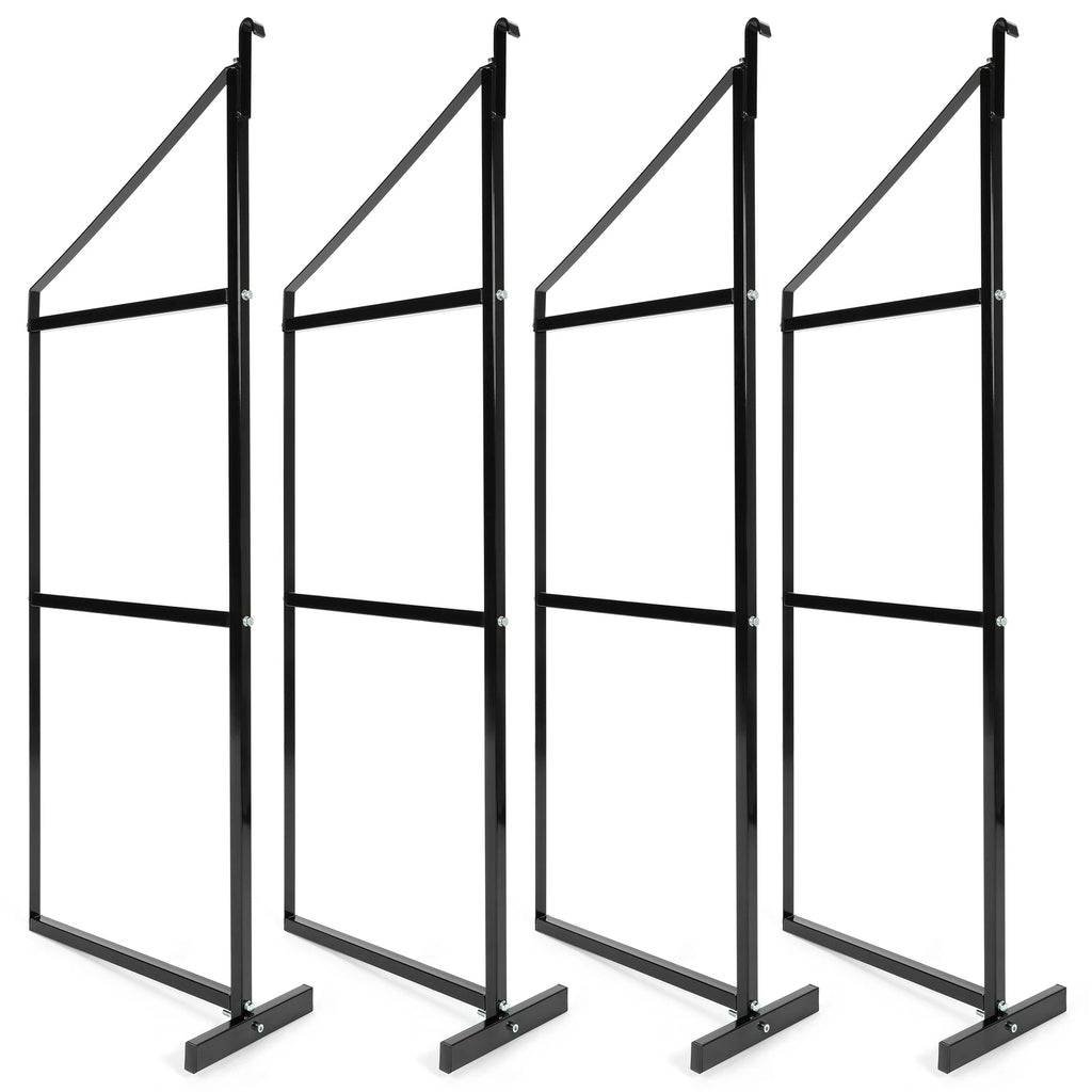 Set of 4 Black Cargo Shipping Container Shelving Brackets 22"x60"