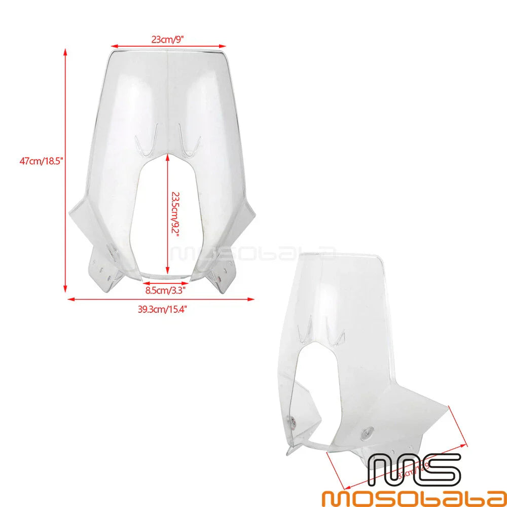 Front Headlight Cover & Windshield Kit for EXC/FE BAJA ENDURO 690 (2013-2023)