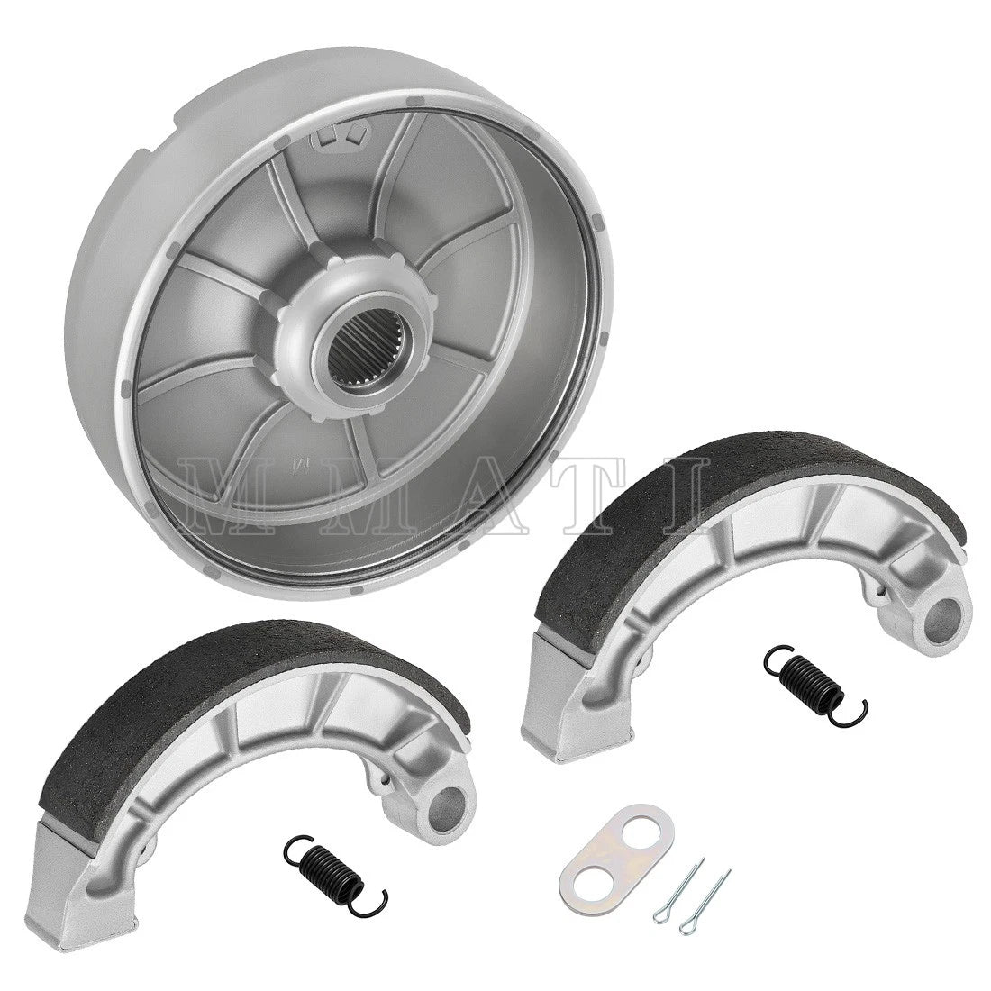 Rear Brake Drum W/Shoes Kit for Honda Rancher 350 TRX350FE/FM/TE/TM (2000–2006)