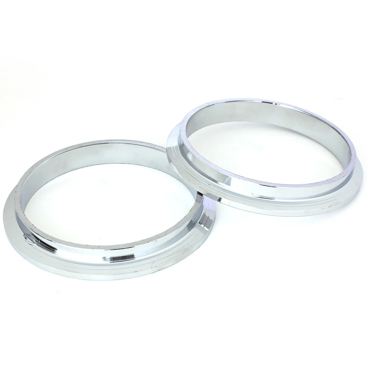 Set of 4 V-Band Bolt Clamps & Flanges for Turbo Down-Pipe Wastegate Exhaust
