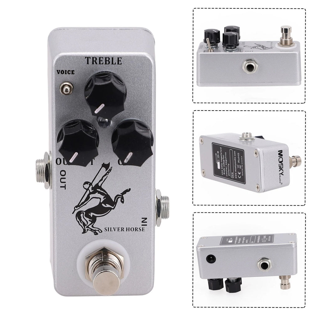 Overdrive Effect Pedal for Metal Output (3.7x1.5x1.3in)