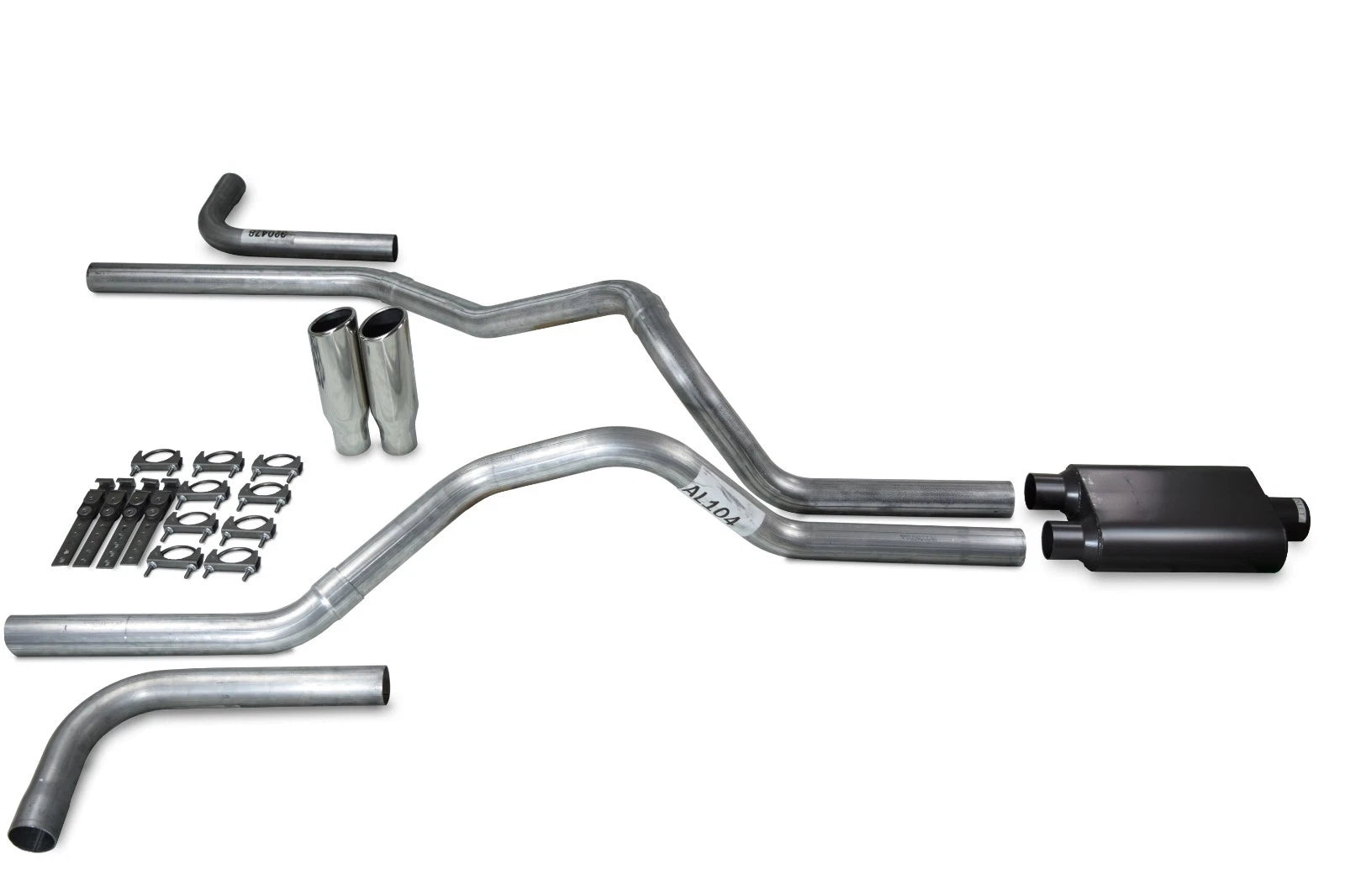 2.5" Dual Exhaust Kit for Chevy GMC 1500 (1996–1999) - 2 Chamber, Side Exit