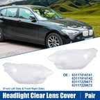 1 Pair Headlight Clear Lens Shell Cover for BMW F20 (2012–2014) No. 63117414141