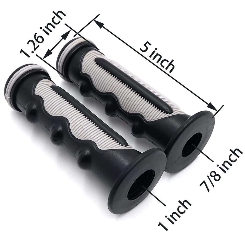 7/8" Rubber Handle Bar End Hand Grip for Harley ATV Dirt Bike KTM Honda