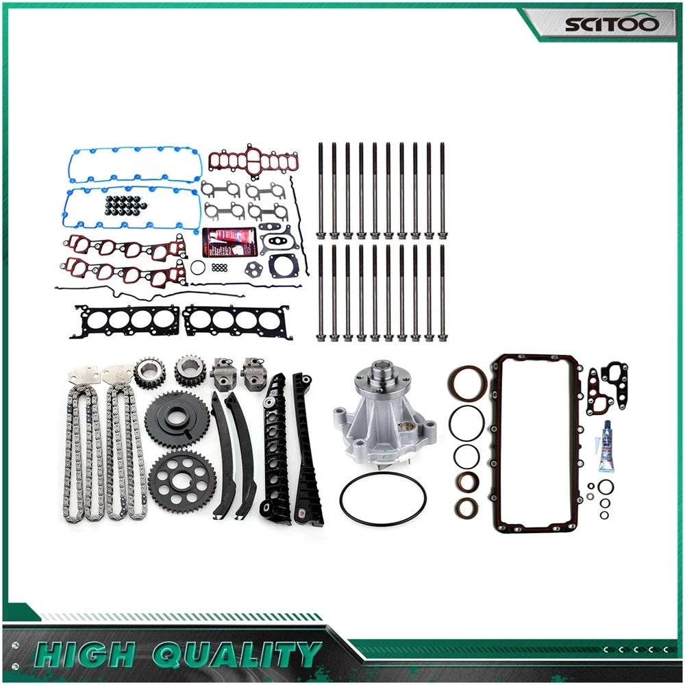 Water Pump Full Gasket Set with Head Bolts for Ford E-350 (1997)