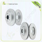 Brake Rotors Kit for Acura ILX (2014–2015) - Front & Rear Slotted Discs