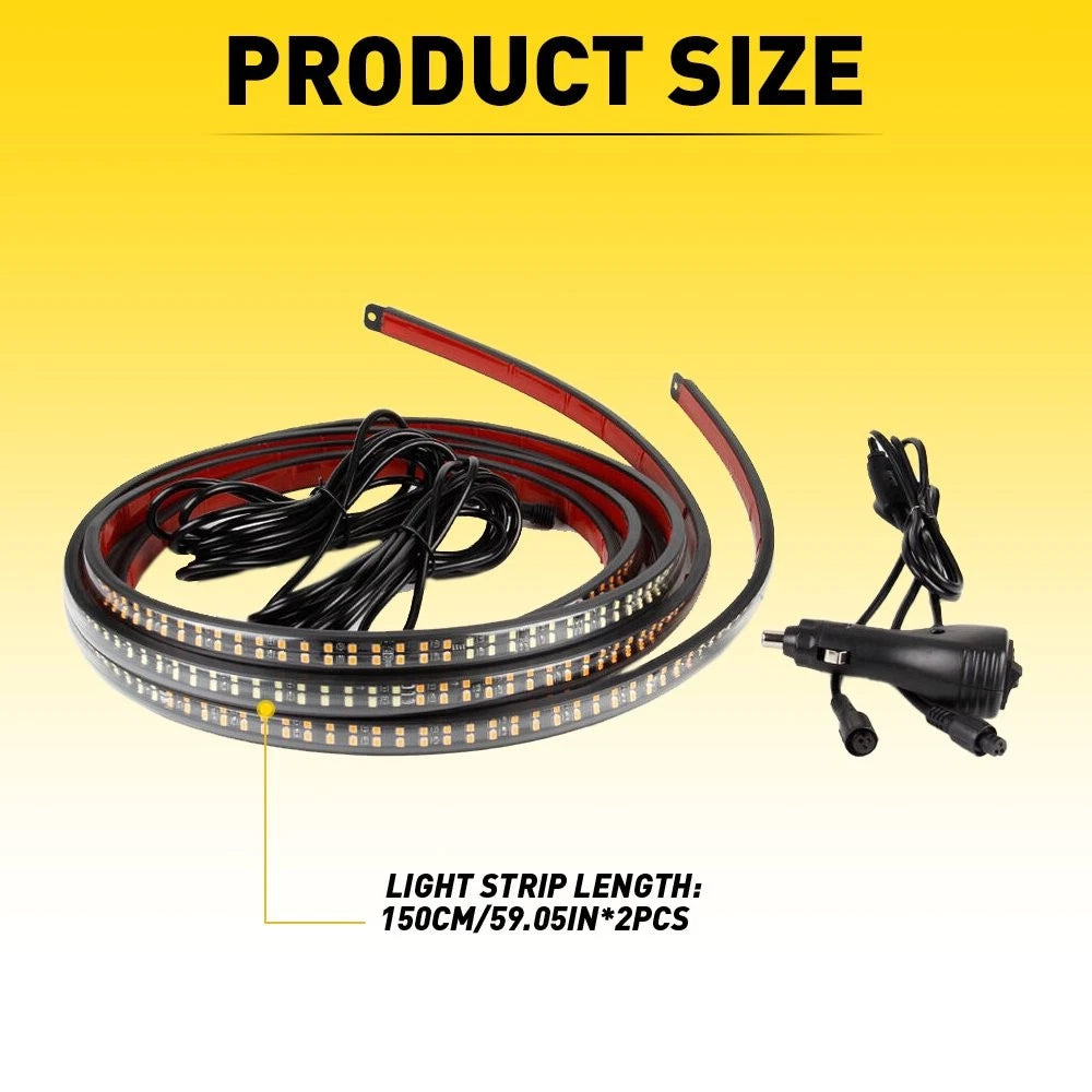 2X 60" LED Running Board Light for Universal Vehicles