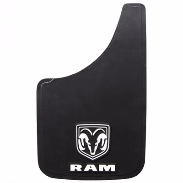 2PC Mud Flaps Splash Guard for RAM Dakota - White Logo 9X15