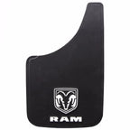 2PC Mud Flaps Splash Guard for RAM Dakota - White Logo 9X15