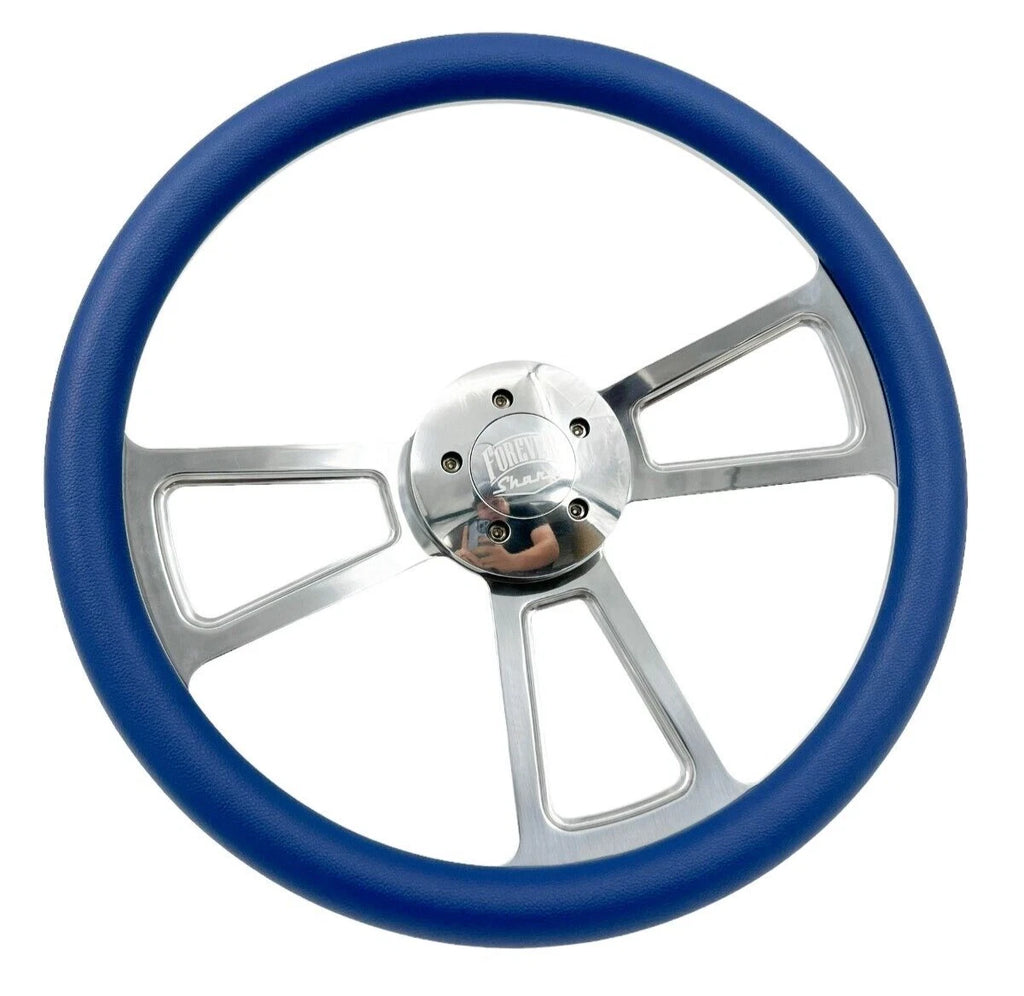 Polished 5 Spoke Steering Wheel for Peterbilt Kenworth Freightliner (18 inch)