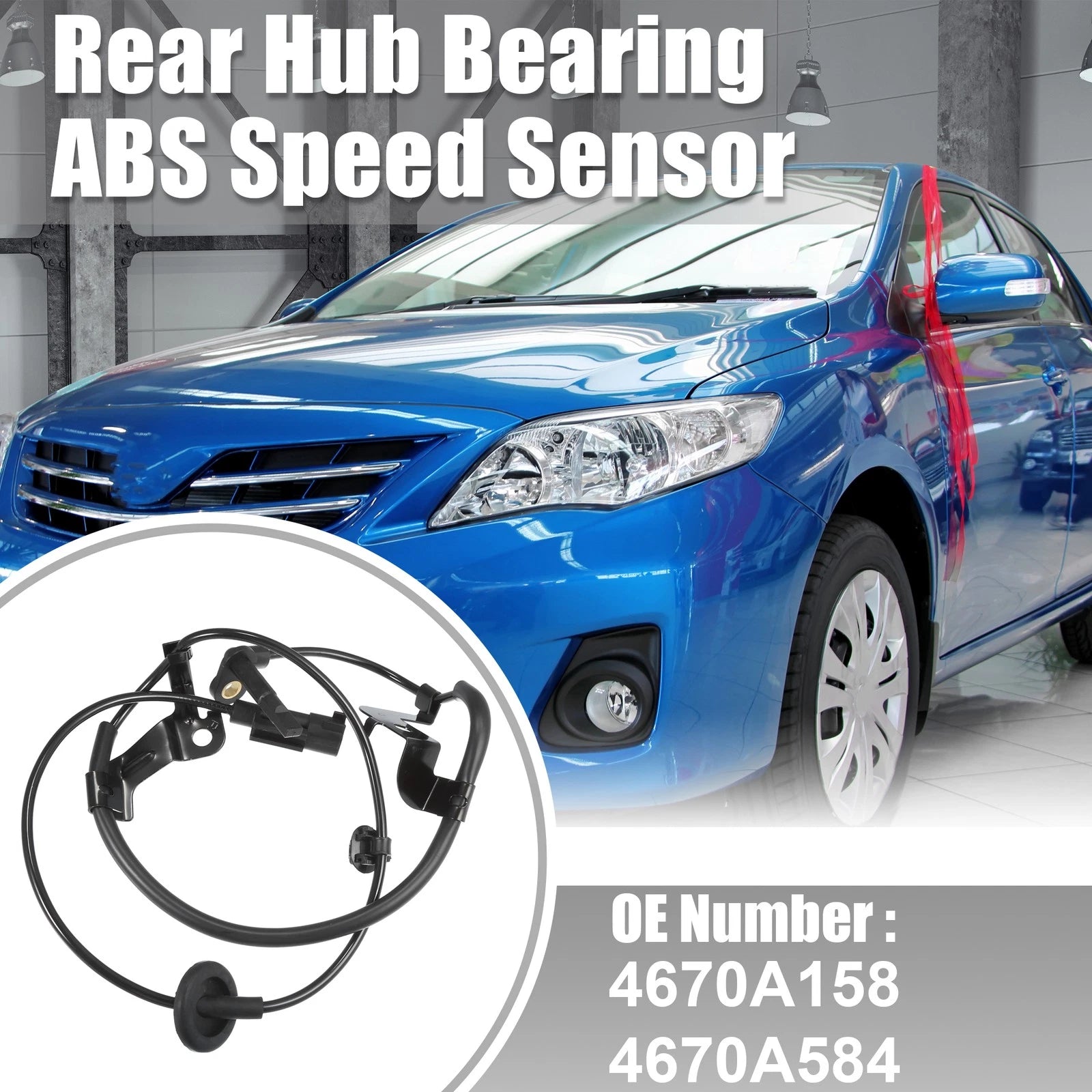 Rear Right ABS Sensor for Mitsubishi Outlander (2002–2012) No. 4670A158/4670A584