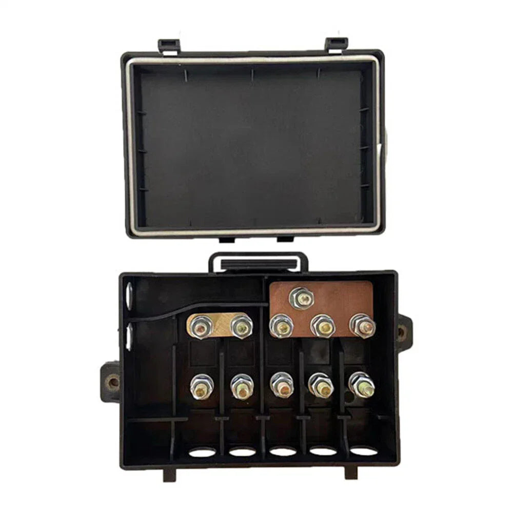 5-Way Bus Bar Fuse Holder 25A-500A for Universal Distribution