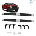 Set of 2 Silver Running Boards for Chevy Silverado 1500 Double Cab (2019–2024)