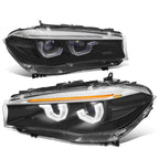 LED Start-Up Sequential HID Projector Headlight Lamps for BMW X5 X6 (2014–2018)