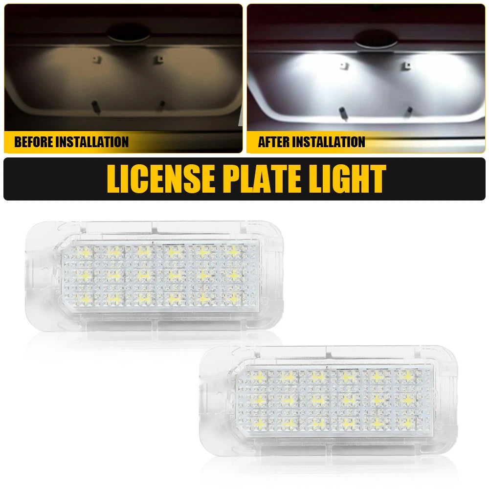 Pair LED License Plate Light for Ford Explorer (2011–2019)