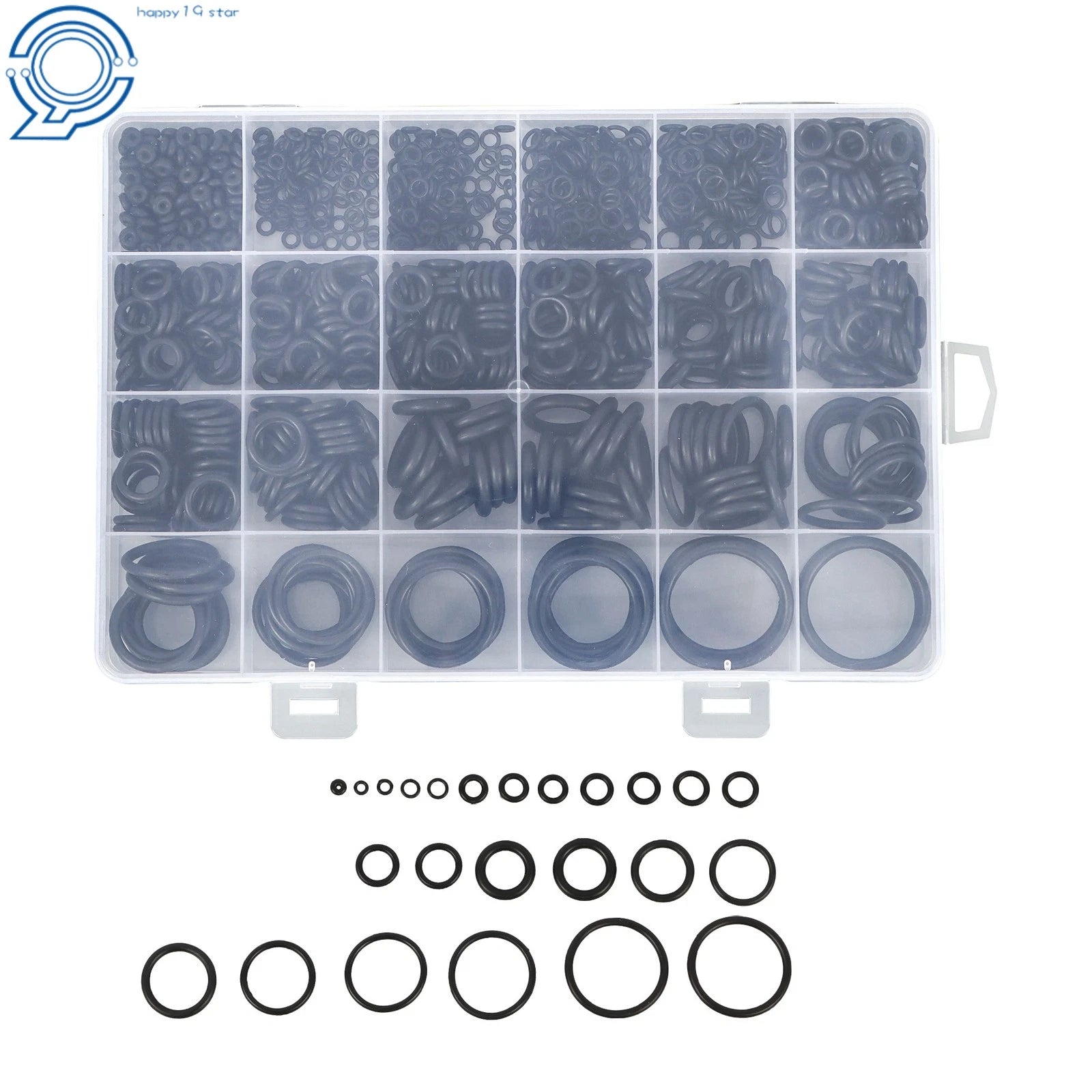 Nitrile Rubber O-Ring Assortment (1020 Pieces)