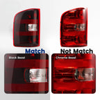 Tail Lights for Chevy Silverado 1500 2500HD 3500HD (2007–2013) Red Black Upgrade