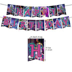 30pcs Monster High Party Supplies - Banner, Cake Toppers, Balloons