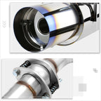 Dual 4" Burnt Tip Catback Exhaust for Hyundai Tiburon GT SE (2003–2006)