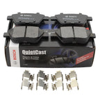 Set of 4 Bosch QuietCast Rear Semi-Metallic Brake Pads for A3 Quattro Eos Golf Passat (2006–2016)