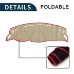 Dashboard Cover Mat for Toyota 86 (ZN6) (2012) Sun Protector Black Red