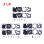 3X Carburetor Gasket Kit for Ryobi 26cc 30cc ZAMA C1U Homelite RB29 (N/A)