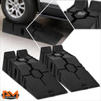7" Lift Height Non-Skid Tread Wheel Tire Change Ramps Chock Pair