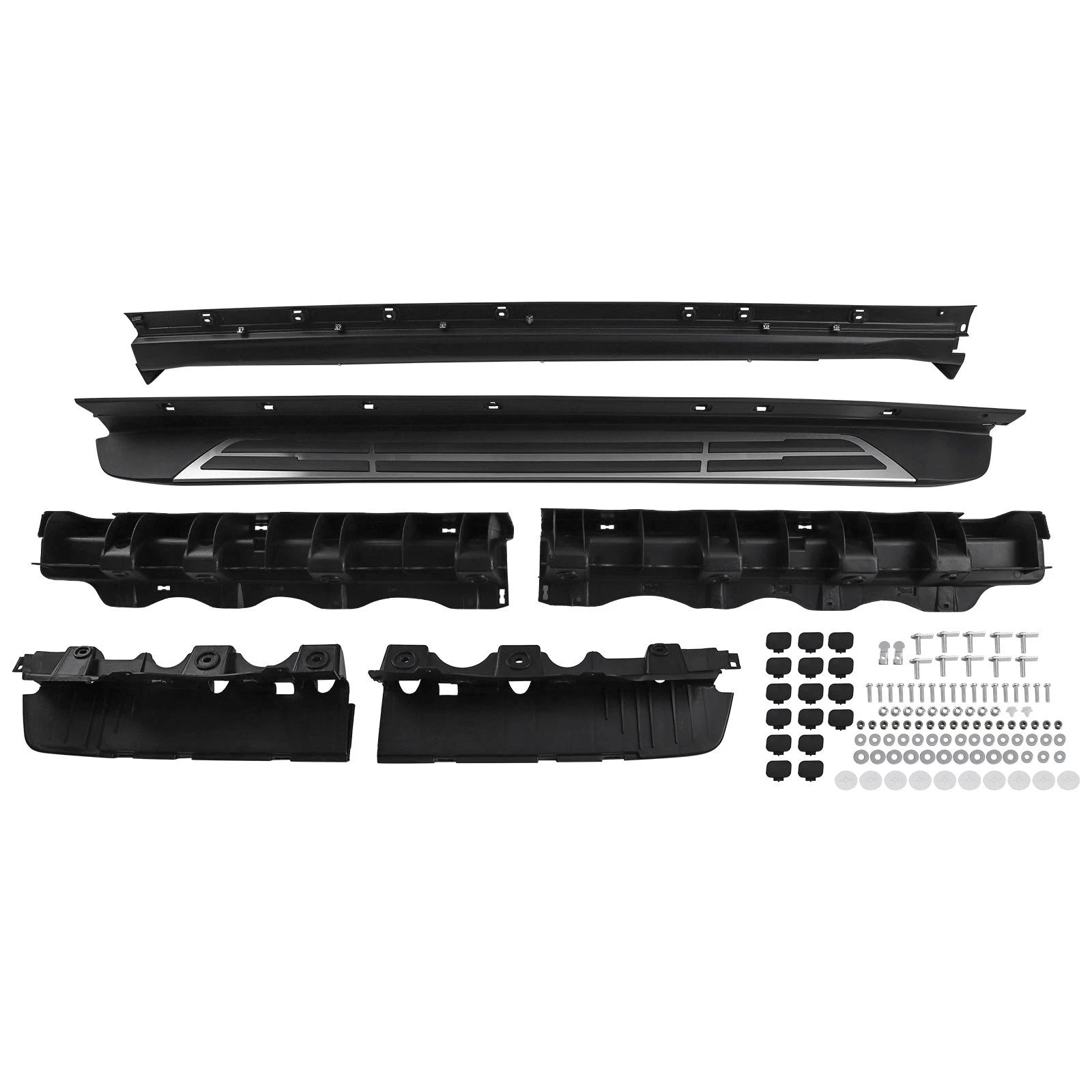 Black Side Steps for Toyota Highlander (2020–2023) PT938-48200 Pair