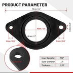 Front Dash Tweeter Speaker Adapter Spacer Rings for Toyota Tacoma (2005–2023)