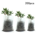 200PCS Biodegradable Non-Woven Plant Grow Pots for Seedlings