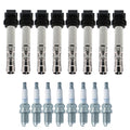 Set of 8 Ignition Coils & NGK V-Power Spark Plugs for Passat A8 Quattro (1998–2005)