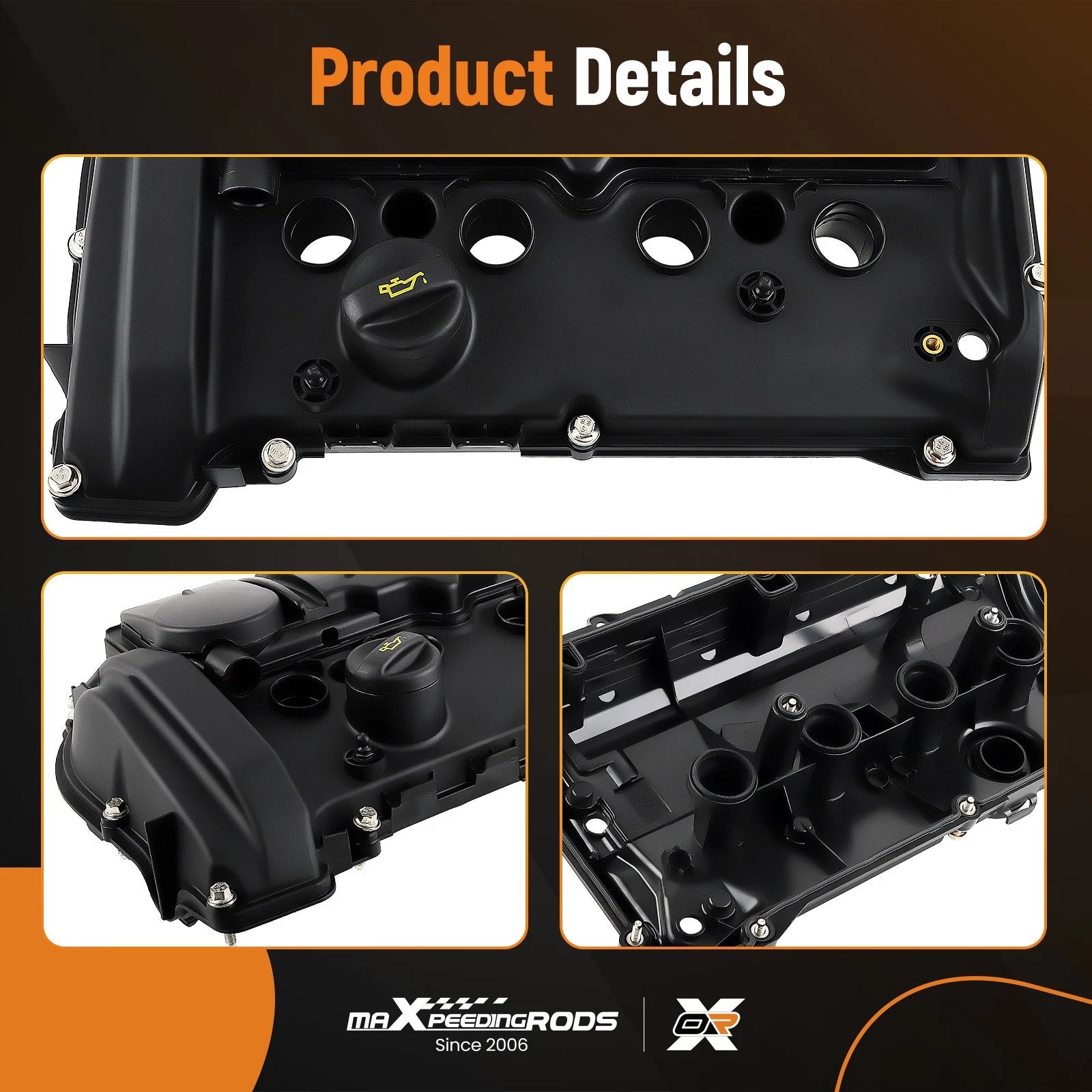 Engine Valve Cover w/ Gasket for BMW F21 F20 118i 120i (2012–2016)