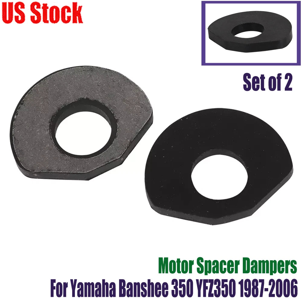 2X Spacer Damper for Banshee Crankcase Engine Motor Mounts (1997–2006)