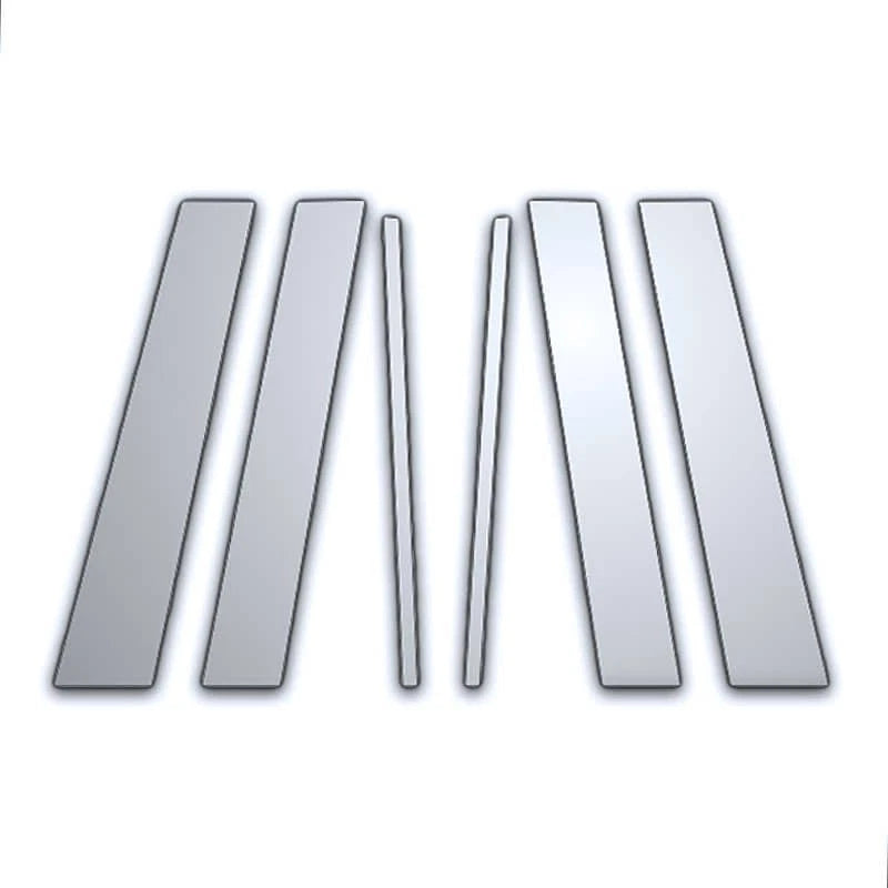 6Pc Chrome Pillar Post Covers for Cadillac Seville (1992–1997)
