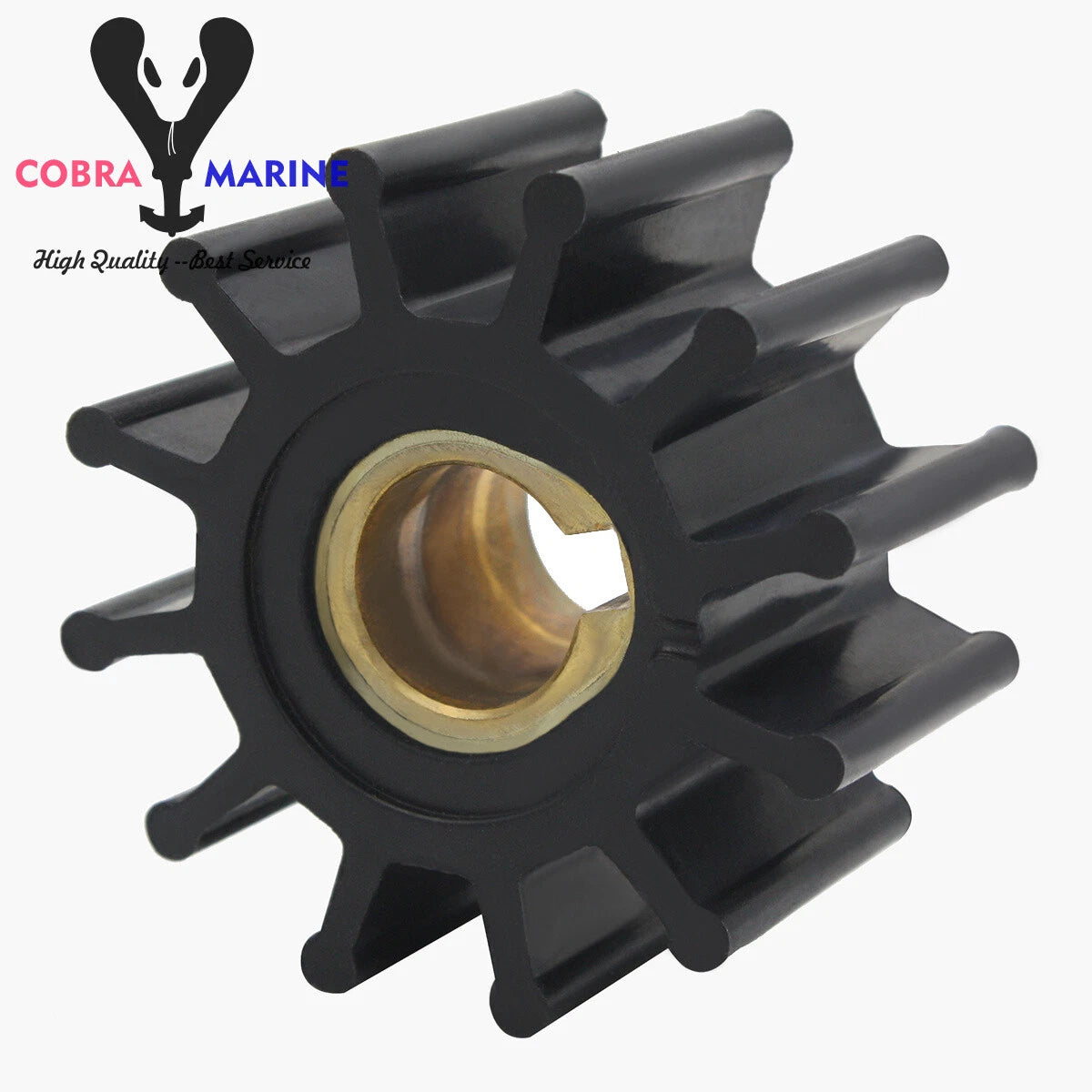 Water Pump Impeller for Jabsco 4568-0001, Johnson 09-801B, Volvo 875575