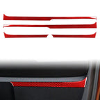 4Pcs Carbon Fiber Inner Door Trim Covers for Toyota Tundra (2014-2021)