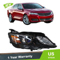 Headlight Assembly Set of 2 for Chevrolet Impala (2015–2020) Clear